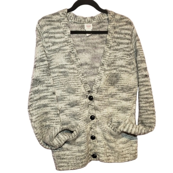 Mossimo Cardigan Sweater Womens Size XXL Wool Blend Knit Button Front Gray - Picture 2 of 11
